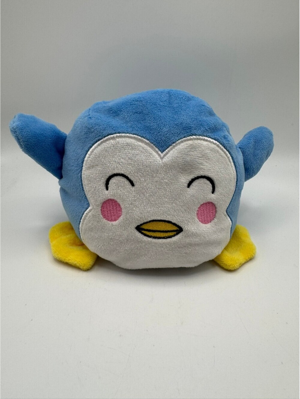 MINISO Reversible Penguin Plush Blue Happy & Black Grumpy Flip Mood Stuffy